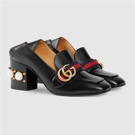 Gucci mid heel loafer